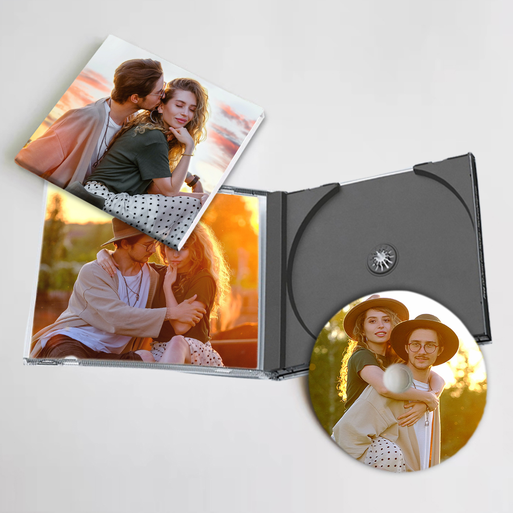 Personalisierte Foto CD Für Paare Mit Liebesliedern Und Playlist Geschenk Zum Valentinstag Oder Jahrestag