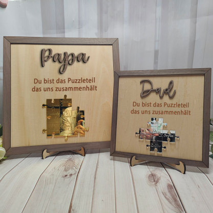 Personalisiertes Namenspuzzle Aus Holz Papa Du Bist Unser Zusammenhalt Geschenk Für Vater