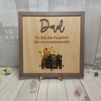 Personalisiertes Namenspuzzle Aus Holz Papa Du Bist Unser Zusammenhalt Geschenk Für Vater
