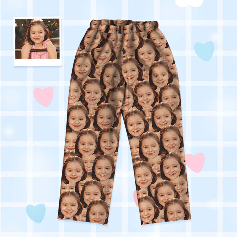 Kinder Schlafanzug mit Gesicht Personalisiert Kinder Schlafanzug mit Foto Kinder Foto Schlafanzug