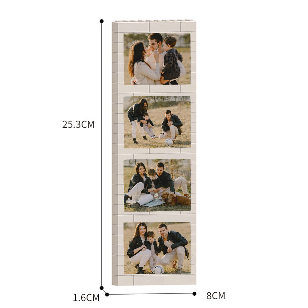 Der personalisierte Foto Collage Baustein Puzzle Individuelles Bild Bauklotz Liebesgeschenk