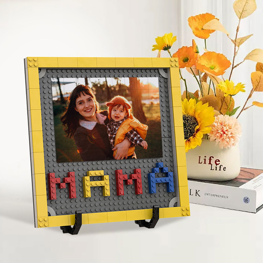 Personalisierbares Foto Baustein Puzzle Custom Baustein Familiengeschenke Für Mama Und Papa
