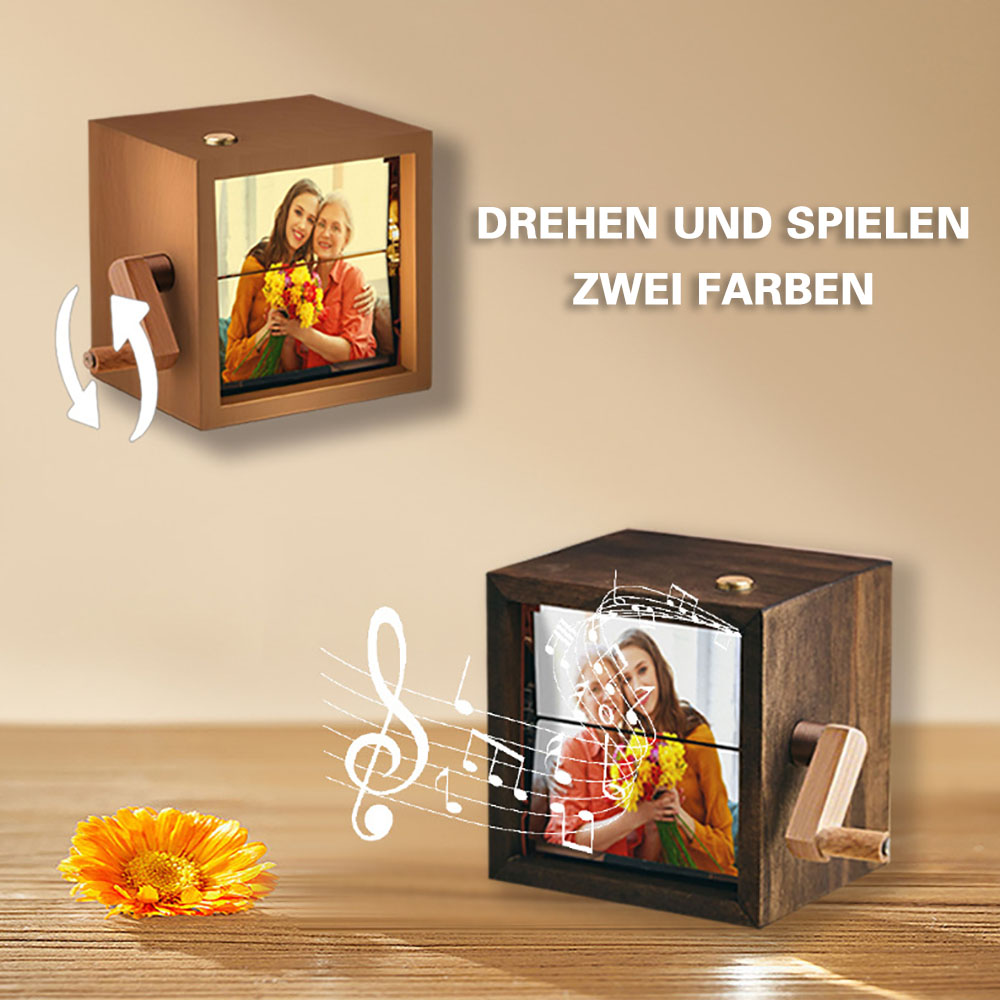Personalisierte Musik Flipbook Lampe Mit Gravur Animationswürfel Nachtlicht Jahrestagsgeschenk