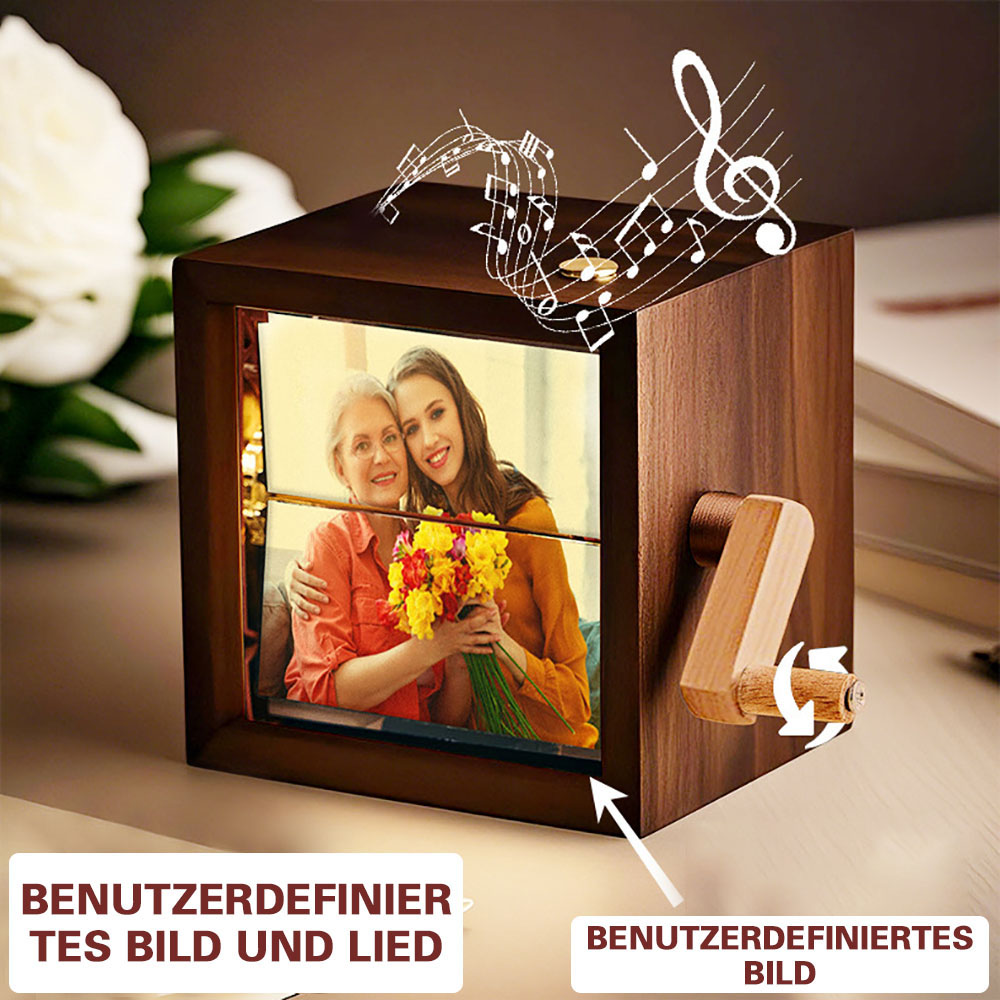 Personalisierte Musik Flipbook Lampe Mit Gravur Animationswürfel Nachtlicht Jahrestagsgeschenk