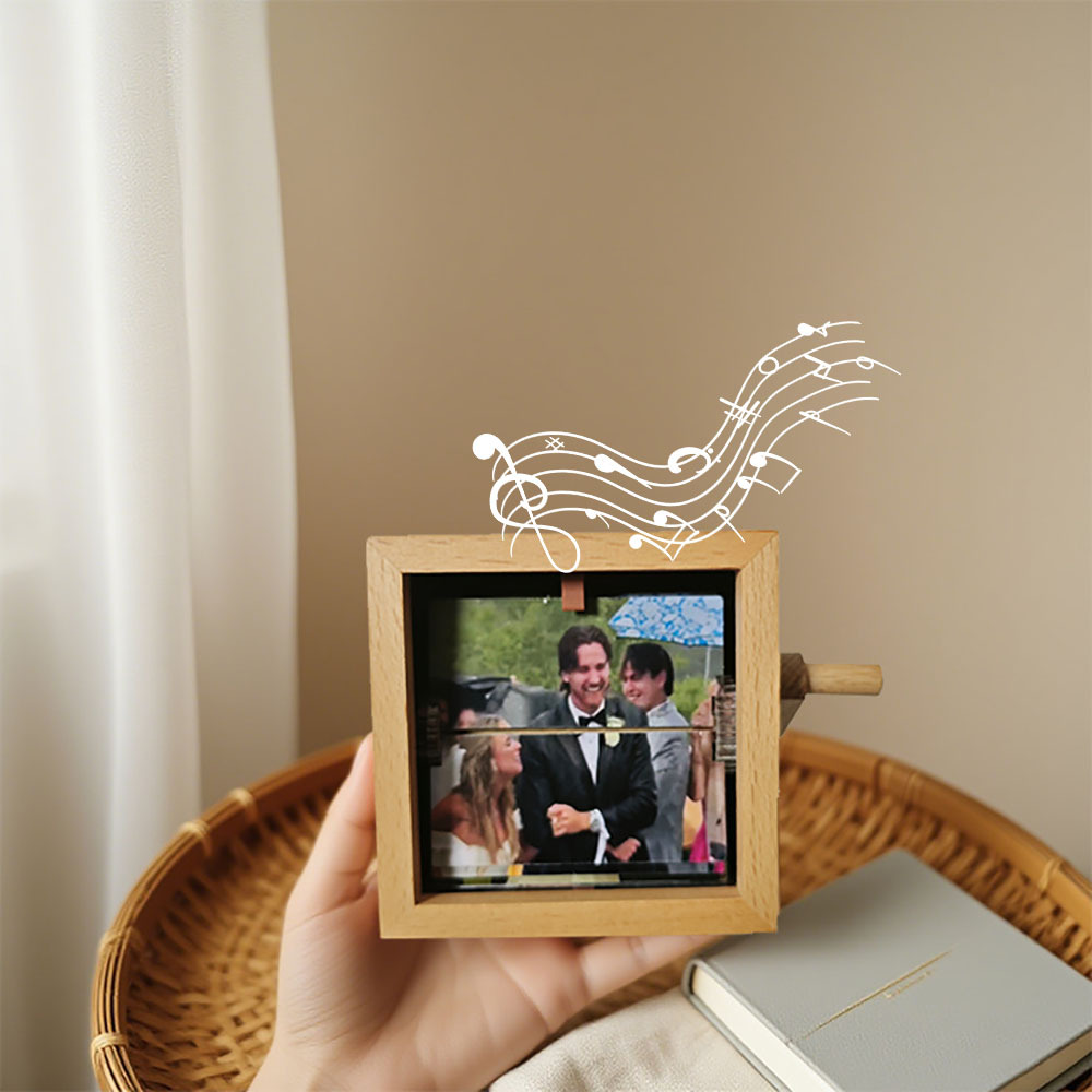 Personalisierte Musik Flipbook Lampe Mit Gravur Animationswürfel Nachtlicht Jahrestagsgeschenk