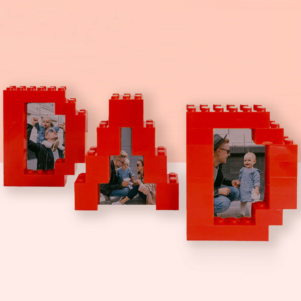 Personalisierbares Foto Baustein Puzzle Custom Baustein Vatertagsgeschenke