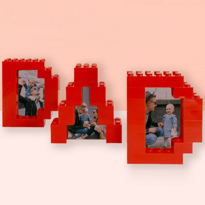 Personalisierbares Foto Baustein Puzzle Custom Baustein Vatertagsgeschenke