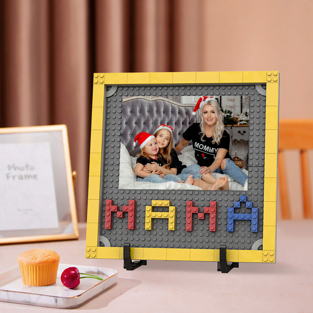 Personalisierbares Foto Baustein Puzzle Custom Baustein Familiengeschenke Für Mama Und Papa