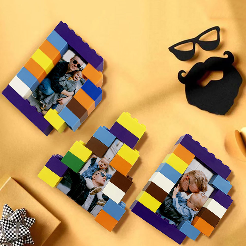 Personalisierbares Foto Baustein Puzzle Custom Baustein Vatertagsgeschenke