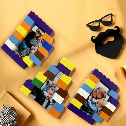 Personalisierbares Foto Baustein Puzzle Custom Baustein Vatertagsgeschenke