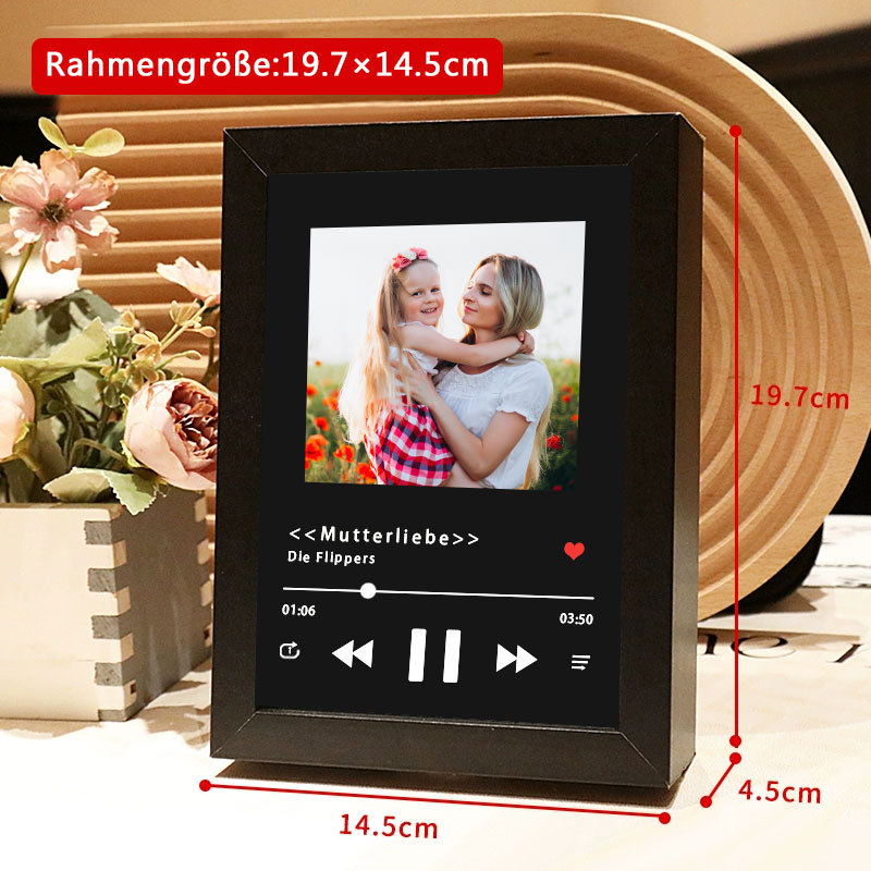 Personalisierter Musikrahmen mit mehreren Bildern und ganzer Songwiedergabe