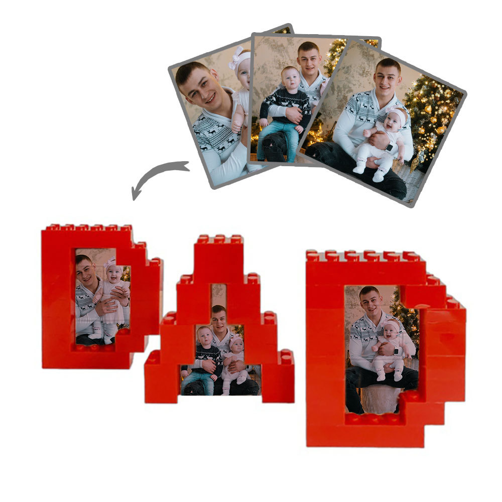 Personalisierbares Foto Baustein Puzzle Custom Baustein Vatertagsgesch
