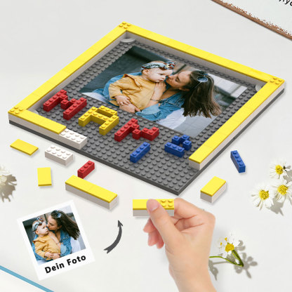 Personalisierbares Foto Baustein Puzzle Custom Baustein Familiengeschenke Für Mama Und Papa
