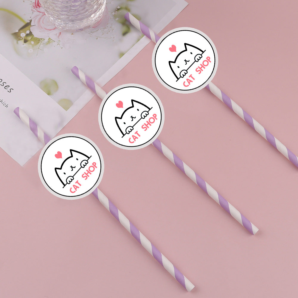 Personalisierte Trinkhalme Mit Logo Individuelle Firmenhalme Für Markenwerbung Und Events