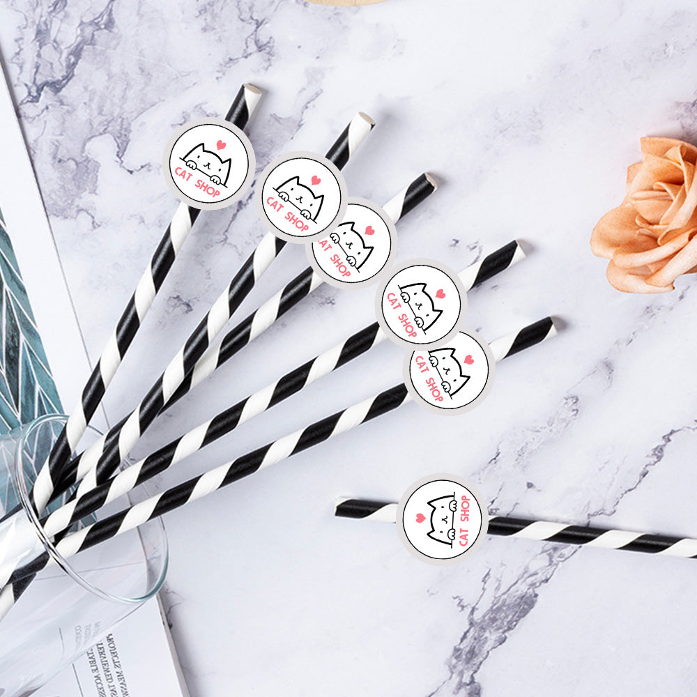 Personalisierte Trinkhalme Mit Logo Individuelle Firmenhalme Für Markenwerbung Und Events