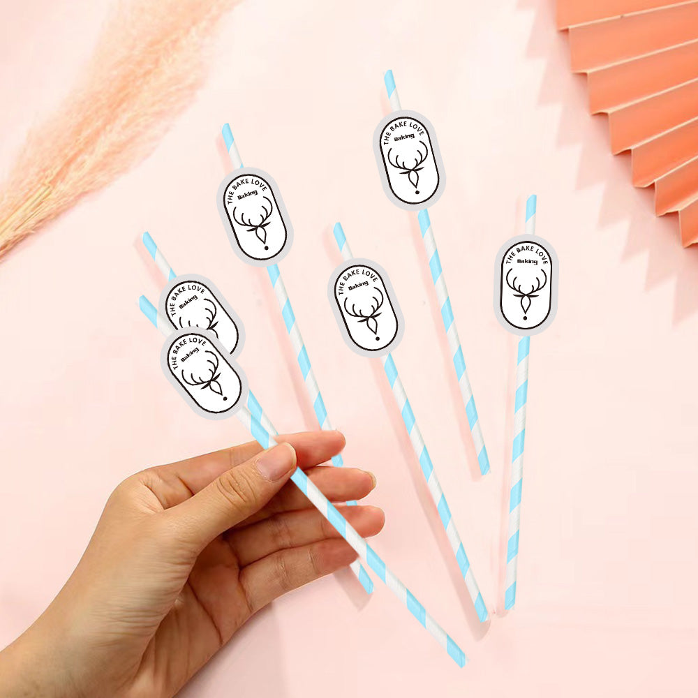 Personalisierte Trinkhalme Mit Logo Individuelle Firmenhalme Für Markenwerbung Und Events