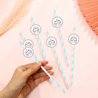 Personalisierte Trinkhalme Mit Logo Individuelle Firmenhalme Für Markenwerbung Und Events