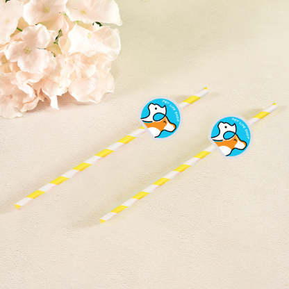 Personalisierte Trinkhalme Mit Logo Individuelle Firmenhalme Für Markenwerbung Und Events