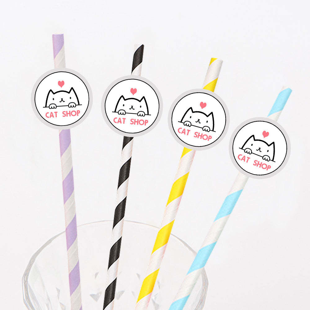 Personalisierte Trinkhalme Mit Logo Individuelle Firmenhalme Für Markenwerbung Und Events