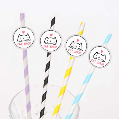 Personalisierte Trinkhalme Mit Logo Individuelle Firmenhalme Für Markenwerbung Und Events