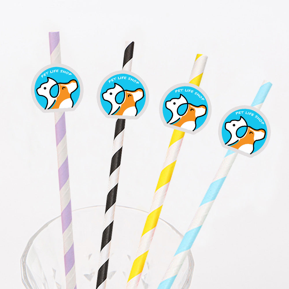 Personalisierte Trinkhalme Mit Logo Individuelle Firmenhalme Für Markenwerbung Und Events