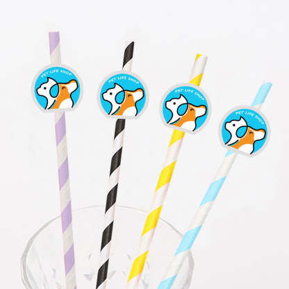 Personalisierte Trinkhalme Mit Logo Individuelle Firmenhalme Für Markenwerbung Und Events