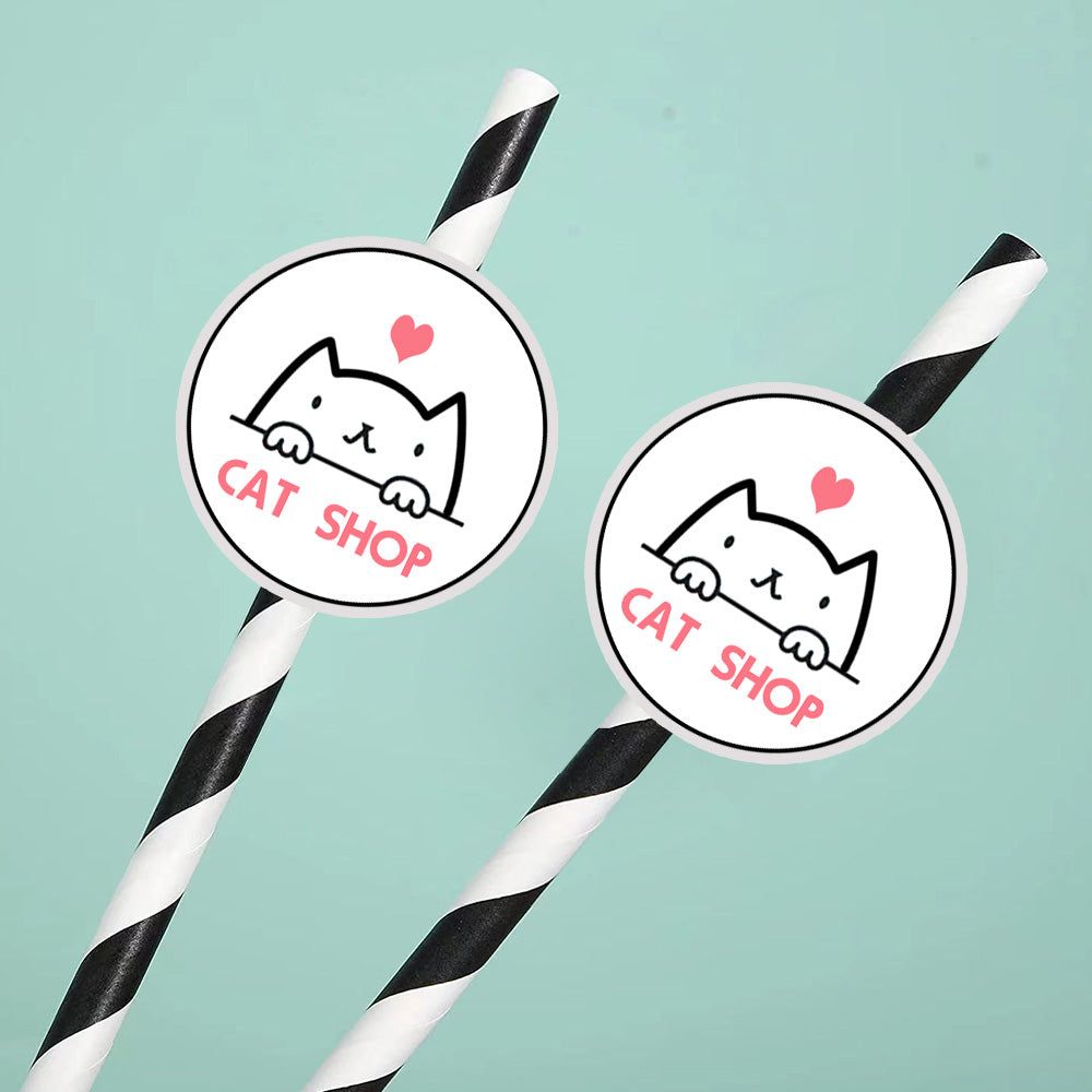 Personalisierte Trinkhalme Mit Logo Individuelle Firmenhalme Für Markenwerbung Und Events