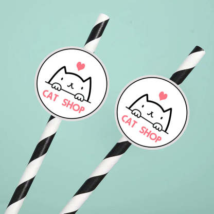 Personalisierte Trinkhalme Mit Logo Individuelle Firmenhalme Für Markenwerbung Und Events