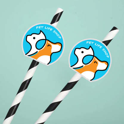 Personalisierte Trinkhalme Mit Logo Individuelle Firmenhalme Für Markenwerbung Und Events