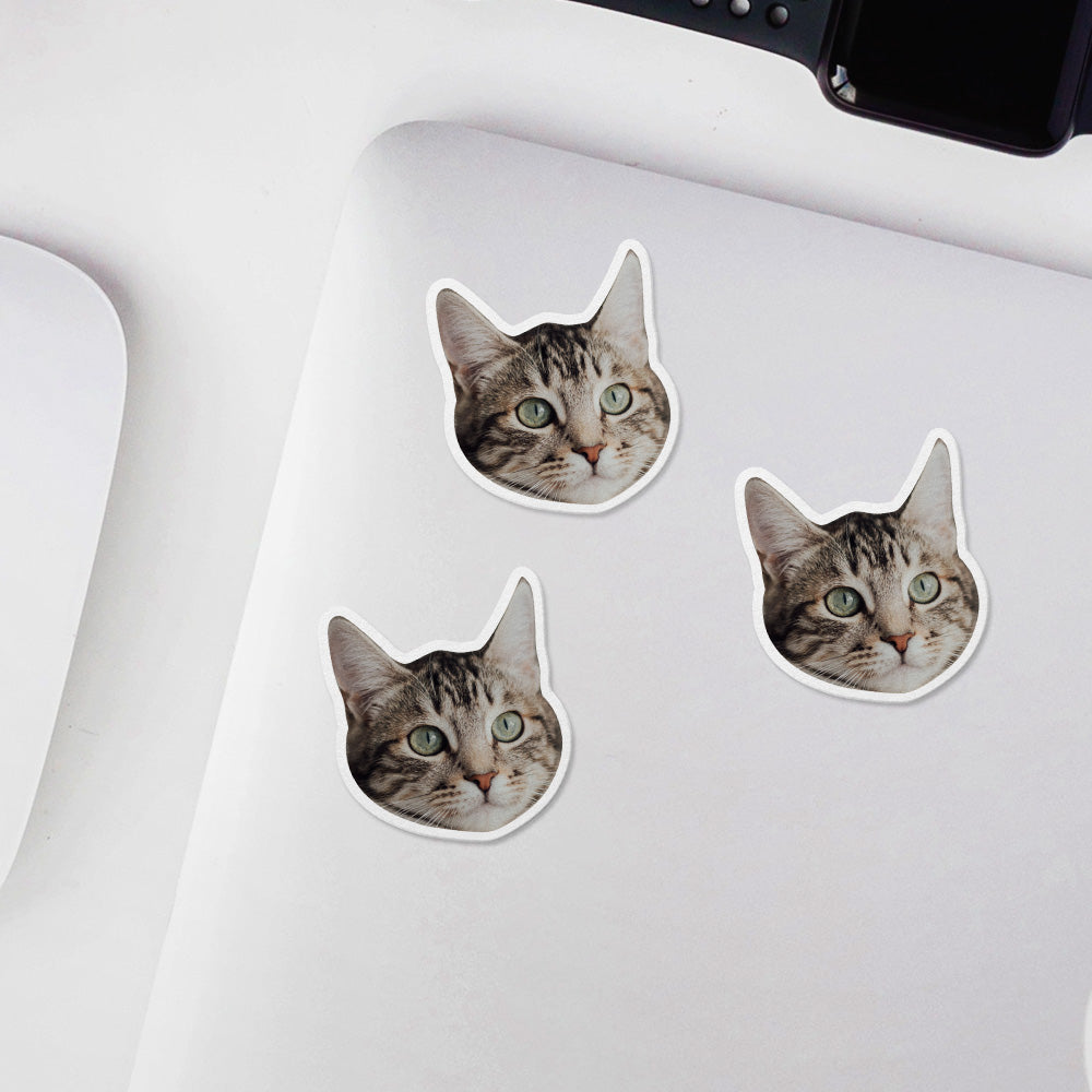 Lustige Mini Gesichts Aufkleber Konfetti Party Dekoration JGA Geburtstag Kinder Geschenke mit Individuellem Haustier Hund Foto