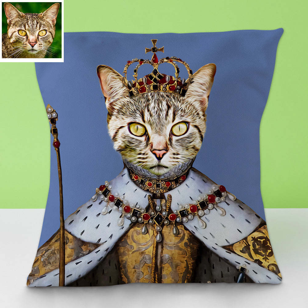 Personalisiertes Haustier Portrait Kissen Dekorativer Kissenbezug Haustierkissen Wohnkissen für Tierliebhaber