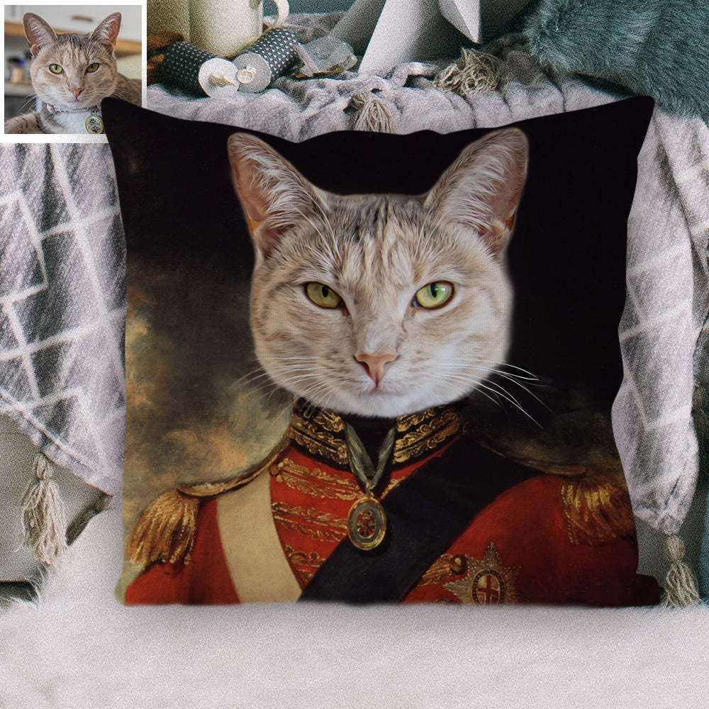 Personalisiertes Haustier Portrait Kissen Dekorativer Kissenbezug Haustierkissen Wohnkissen für Tierliebhaber