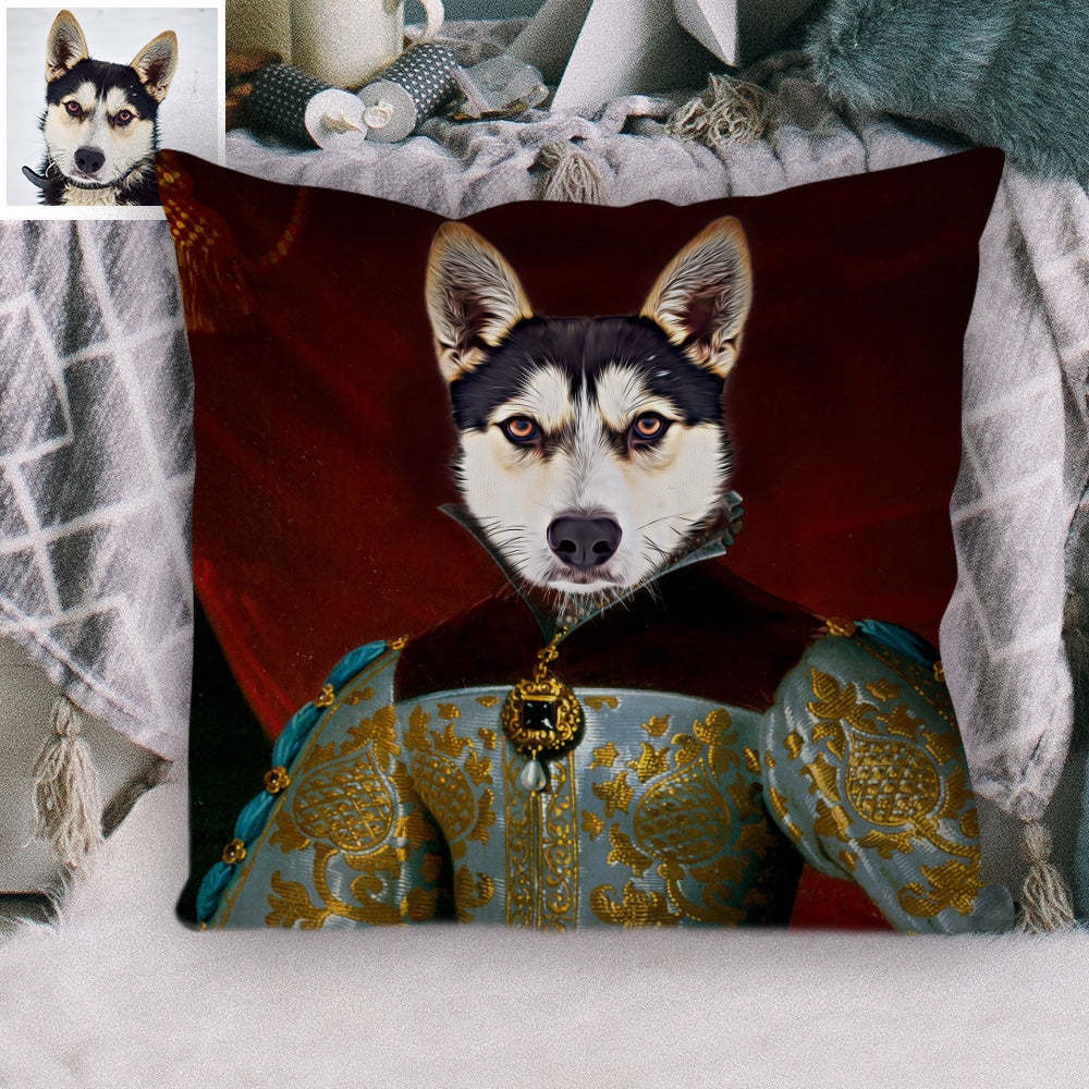 Personalisiertes Haustier Portrait Kissen Dekorativer Kissenbezug Haustierkissen Wohnkissen für Tierliebhaber