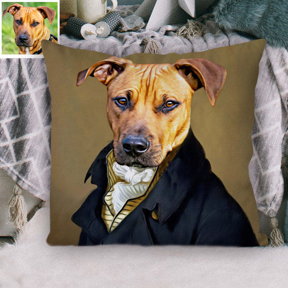 Personalisiertes Haustier Portrait Kissen Dekorativer Kissenbezug Haustierkissen Wohnkissen für Tierliebhaber