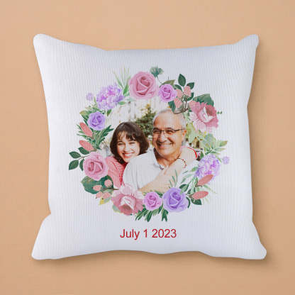Personalisiertes Foto Kissen Dekorativer Kissenbezug Bildkissen Individuelles Wohnkissen für besondere Momente