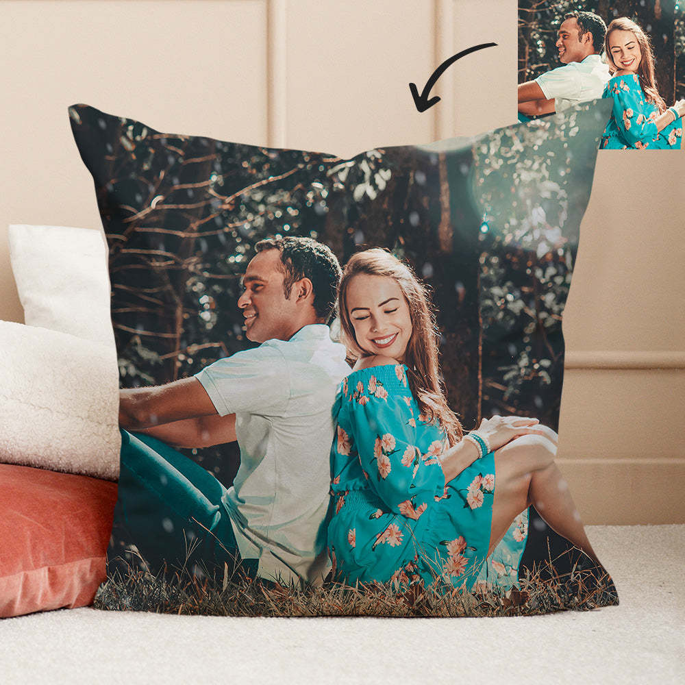 Personalisiertes Foto Kissen Foto Wohnkissen Individuelles Geschenk Einzigartige Dekoration