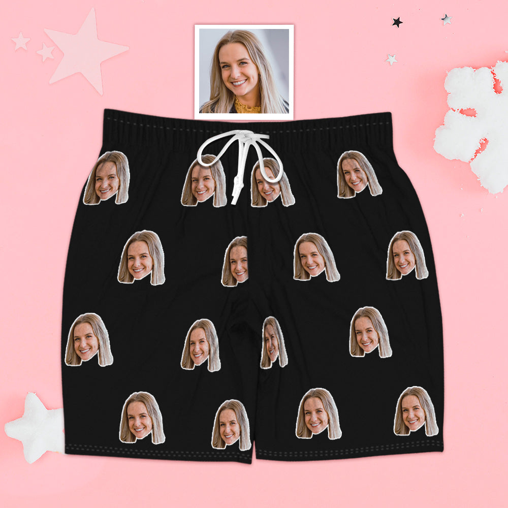 Gesicht Kurzarm Pyjamas Personalisierte Foto Pyjamas