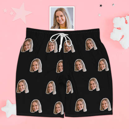 Gesicht Kurzarm Pyjamas Personalisierte Foto Pyjamas