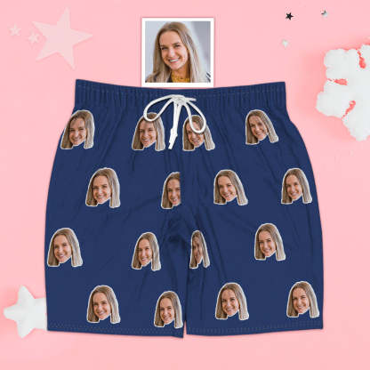 Gesicht Kurzarm Pyjamas Personalisierte Foto Pyjamas