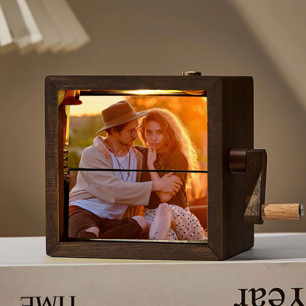 Handbetriebener Flipbook Bilderrahmen Individuelles Fotowürfel Album Perfektes Weihnachtsgeschenk
