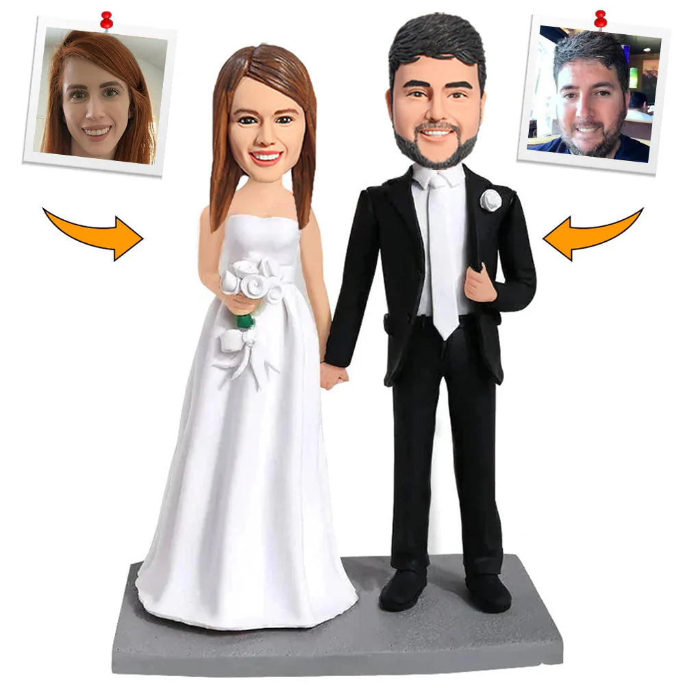 Handgemachte Personalisierte Wackelköpfe Intimes Paar Hochzeitsgeschenk