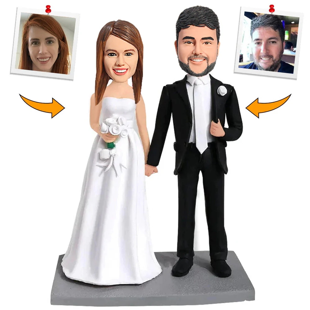 Handgemachte Personalisierte Wackelköpfe Intimes Paar Hochzeitsgeschenk