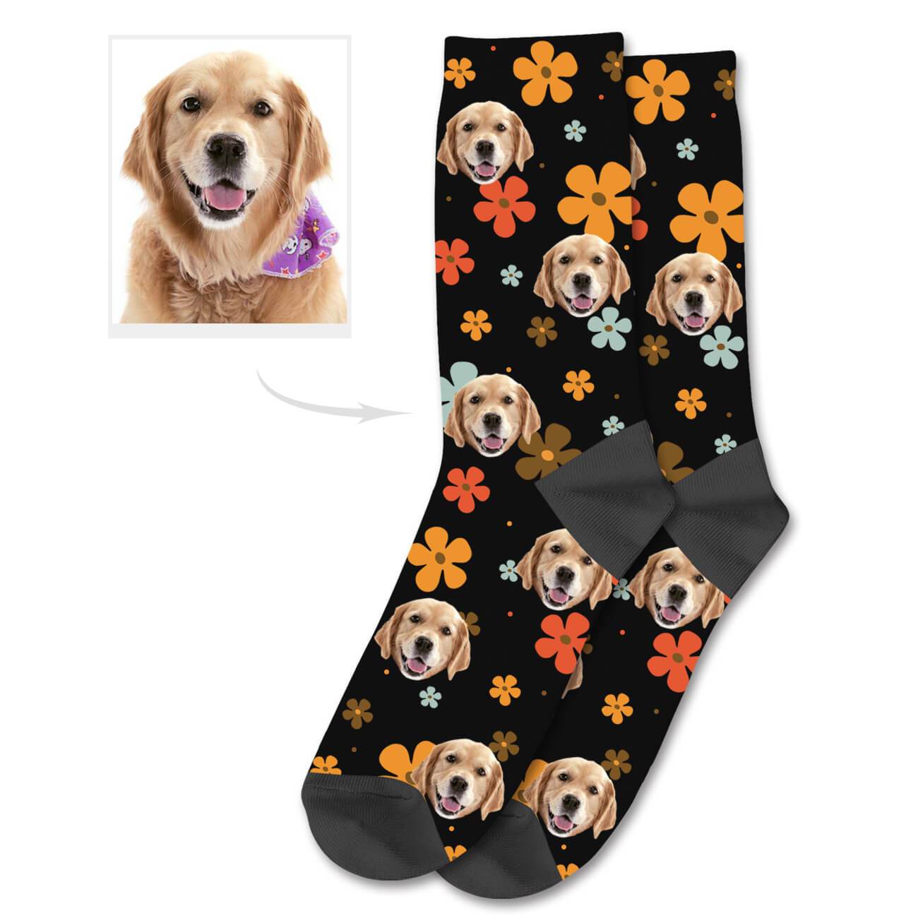 Personalisierte Hundesocken Individuelle Socken Mit Foto Deines Hundes