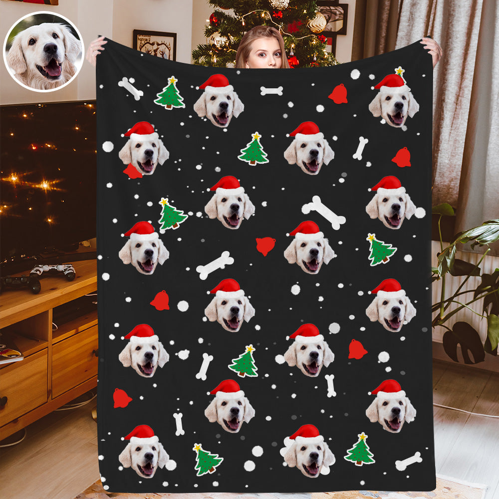 Personalisiertes Weihnachtsdecken Individuelle Hundedecken Kuscheldecke Weihnachtsgeschenk