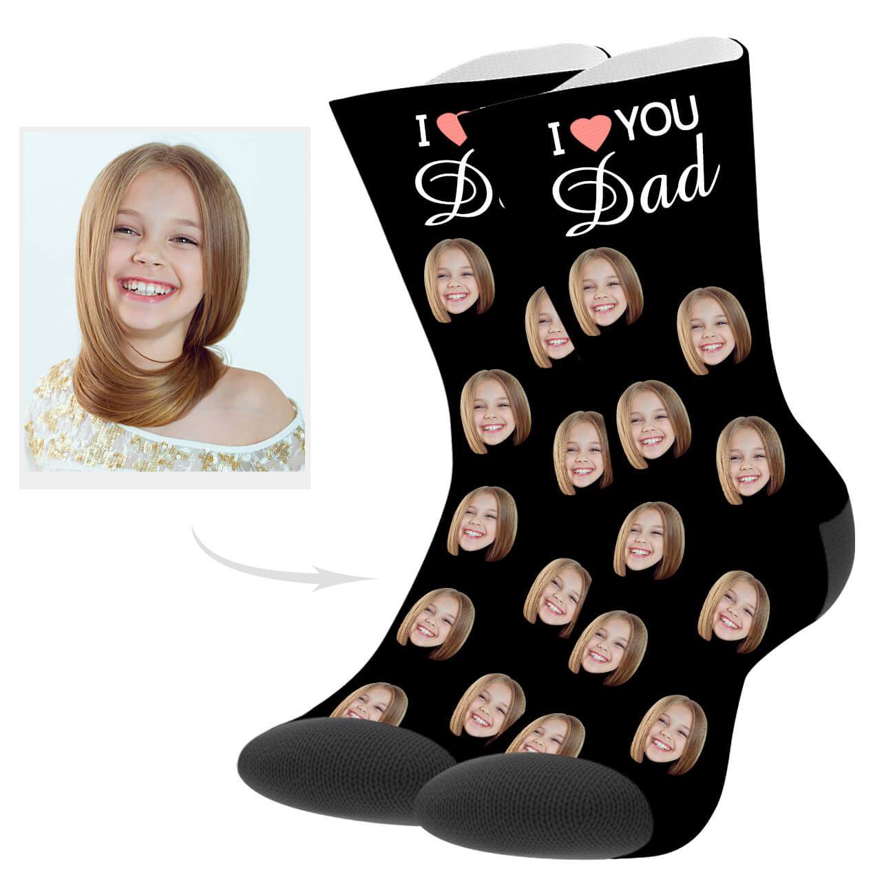 Personalisierte Socken Mit Gesicht Des Vaters Geschenk Zum Vatertag