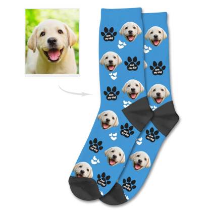 Personalisierte Hundegesicht Socken Hundefoto Auf Den Socken