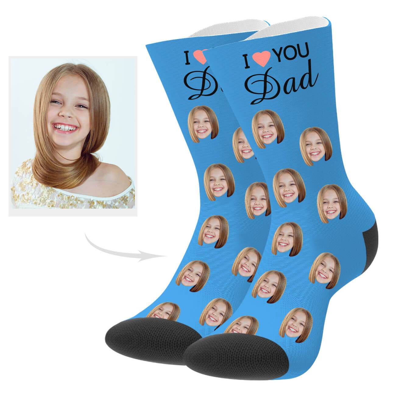 Personalisierte Socken Mit Gesicht Des Vaters Geschenk Zum Vatertag