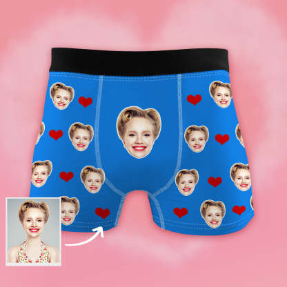 Geschenk für Freund Personalisierte Boxershorts mit Gesicht Weihnachtsgeschenk für Ehemann