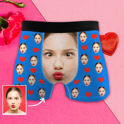 Jubiläumsgeschenk für Ehemann Personalisierte Boxershorts mit Foto