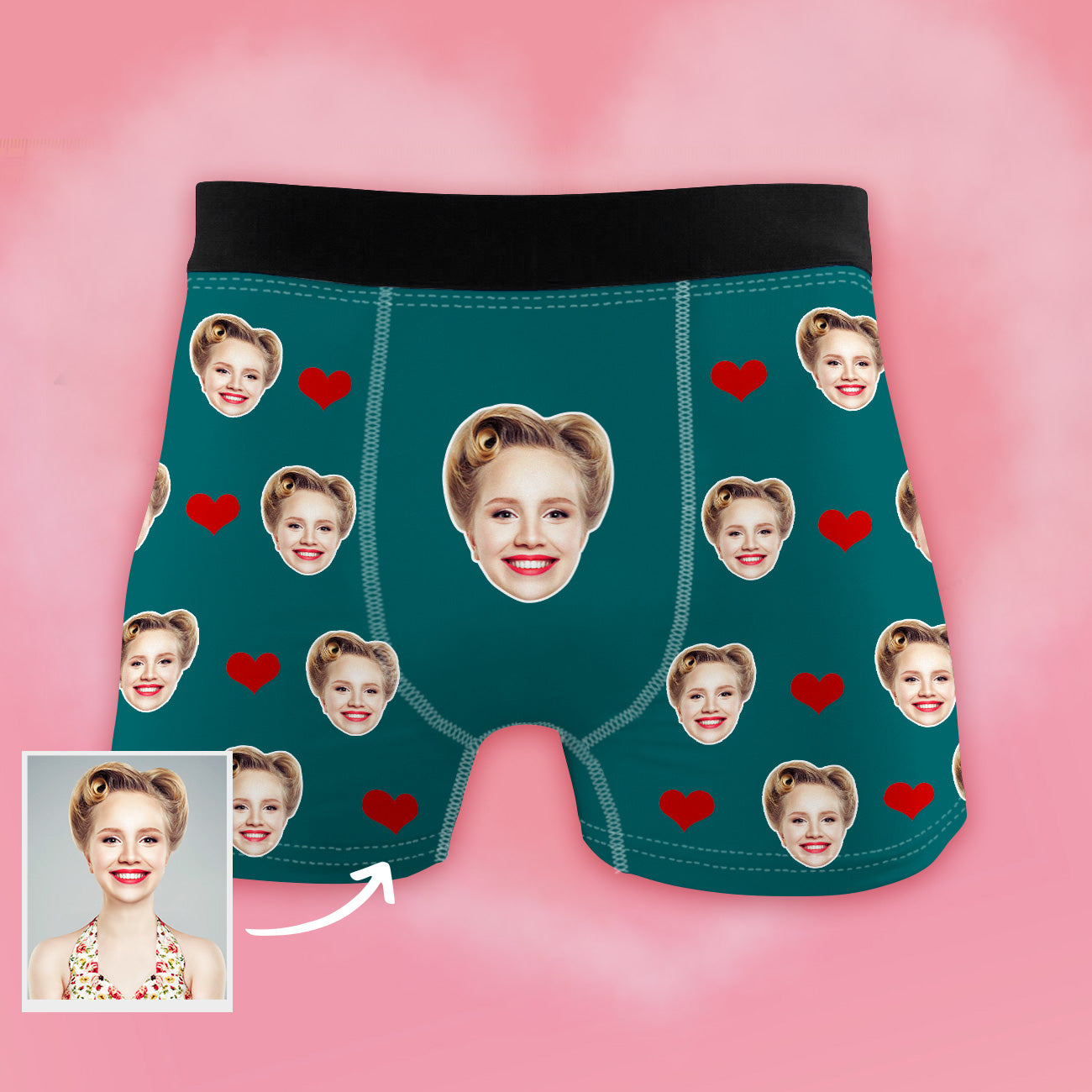 Geschenk für Freund Personalisierte Boxershorts mit Gesicht Weihnachtsgeschenk für Ehemann